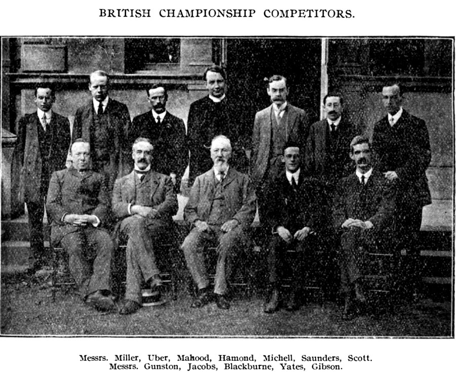 1913 British Chess Championship competitors