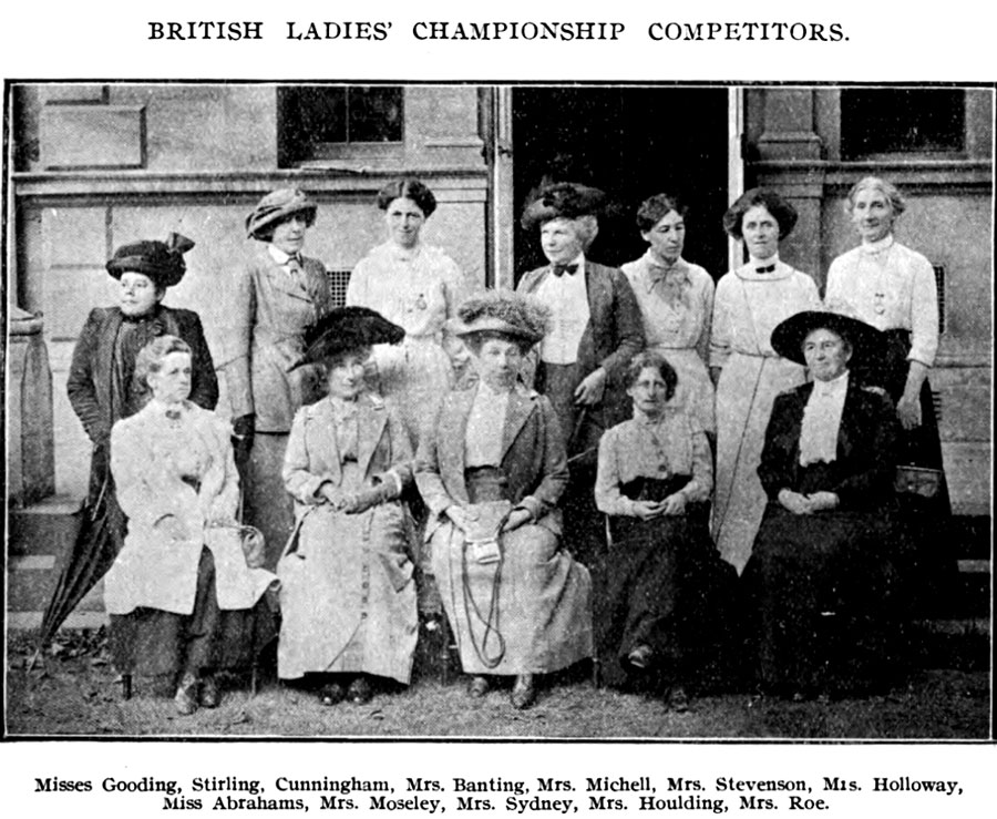 1913 British Ladies Chess Championship competitors