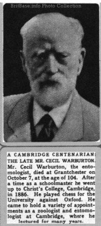 Cecil Warburton 1854-1958
