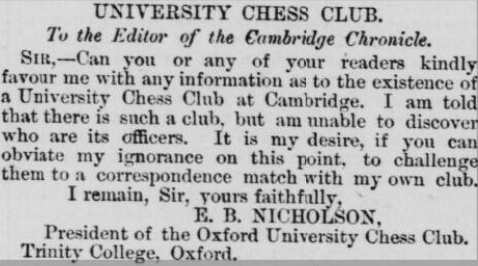 Cambridge International Open – English Chess Federation