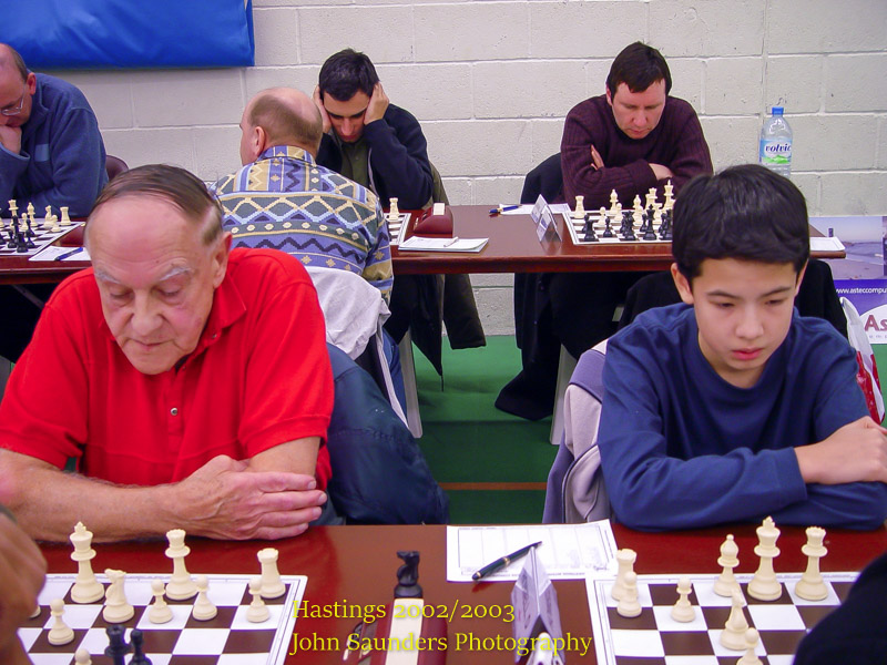 Frank Parr and David Howell at the 2002/3 Hastings Challengers